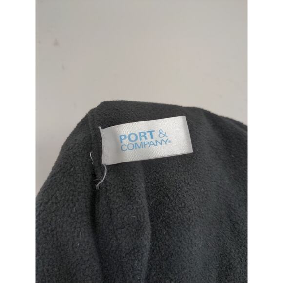 Port & Company Lined Beanie Hat Embroidered M Logo Gray 100% Acrylic - Picture 10 of 11